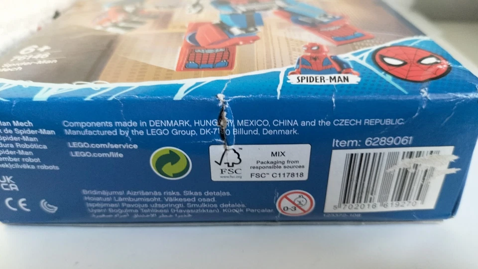 Lego Marvel Spider-man 76146 Spider-Man Mech Boîte Scellée - Photo 2/4