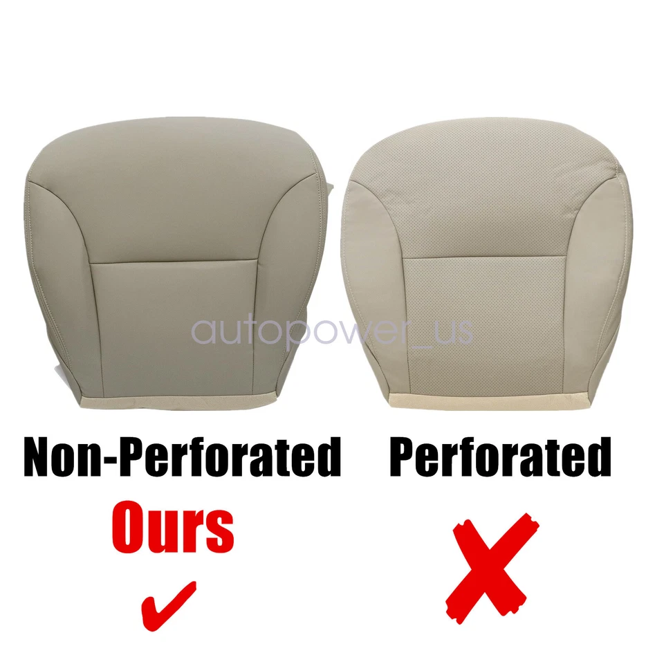 Cubierta de asiento de repuesto inferior del conductor delantero para Lexus ES300 ES330 2002-2006 bronceado Foto 3 de 4