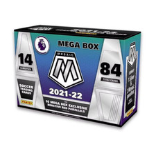 2021/22 Panini Mosaic EPL Premier League Soccer Meg Box (Reactive Red Parallels)