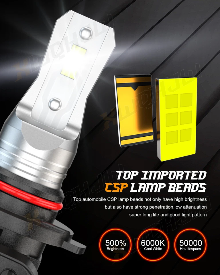 适用于吉姆西 Sierra 1500 2500 HD 2001 - 2005 2006 LED 车头灯和雾灯灯泡 — 第 2/4 张图片