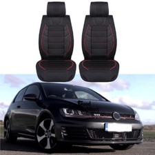 For Vw Jetta Gti Mk5 Mk6 Mk7 Black Front Car Seat Cover Full Set 2-seats Cushion For Vw Jetta Gti Mk5 Mk6 Mk7 Black Front Car Seat Cover Full Set 2-seats Cushion