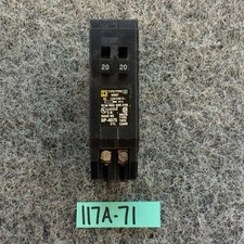 HOMT2020 Square D Twin 20/20 1 Pole Tandem Circuit Breaker 20 Amp Fast Shipping