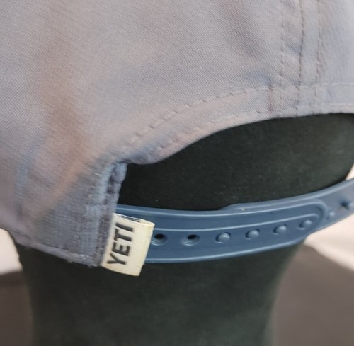 Yeti Coolers Adjustable Rope Blue Grey Hat Mens Snapback Cap - Picture 5 of 6