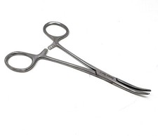 Doll Repair HEMOSTAT FORCEPS 5.5" Locking Silver Pliers Clamps, Curved Stainless