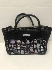 Anna Sui Hand Bag With Removable Zippered Pouch -RARE