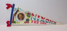 1969 Richard Nixon NIXON'S THE ONE Inauguration Pennant Flag 18" 102424WT-C