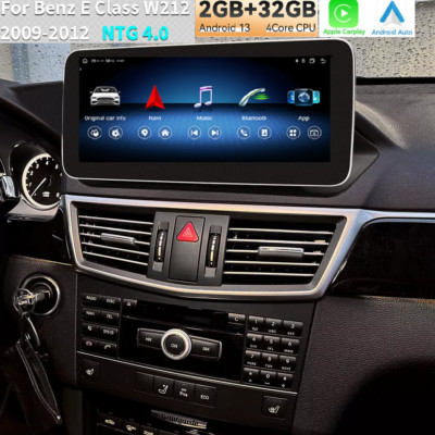 10,25'' Autoradio Carplay GPS Nav BT für Benz E Klasse W212 E200 NTG4.0 2009-2012