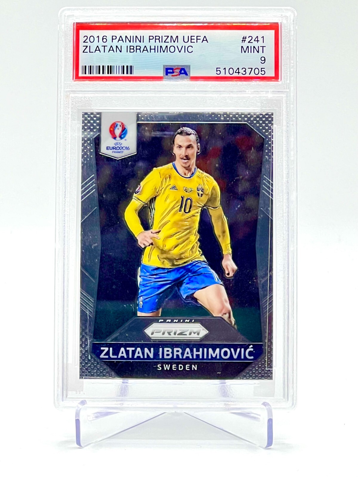 2016-17 Panini Prizm World Cup Zlatan Ibrahimovic #241 PSA 9 MINT Sweden