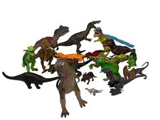 Large Lot of 20 Various Plastic Dinosours Great looking creatures