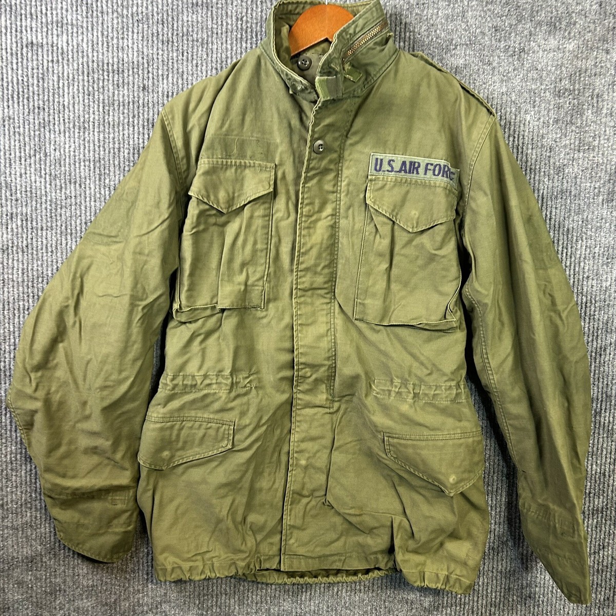 ジャケット・アウター VINTAGE US ARMY M-65 FIELD JACKET Vintage US Military M65 Field Coat Jacket Small Long Cold