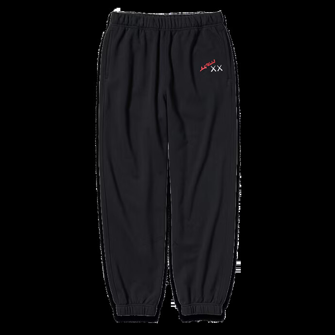 KAWS + WARHOL x UNIQLO UT Collcetion Sweatpants Black NEW Japan