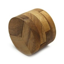 Mini Teller Puzzle - Round Saucers puzzle Holz Puzzle Knobel IQ-Spiel