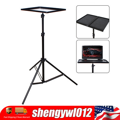 Laptop Projector Tripod Stand Adjustable Tall 27'' to 74'' DJ Equipment Holder US