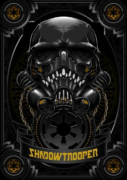 Toile Star Wars Shadow Trooper 50x70 cm pour décoration murale geek