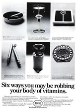 1976 ROCHE Vintage Color Print Ad Nutrition Information Ephemera Food