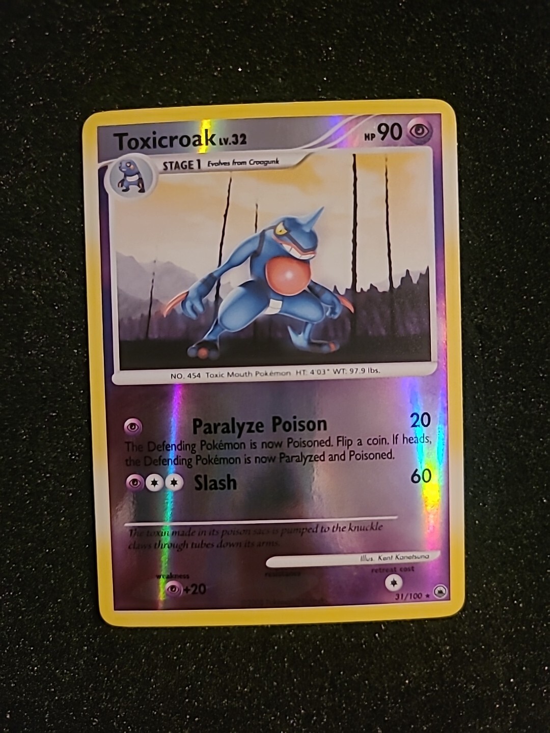 Toxicroak 31/100 - Majestic Dawn Reverse Holo - NM/LP