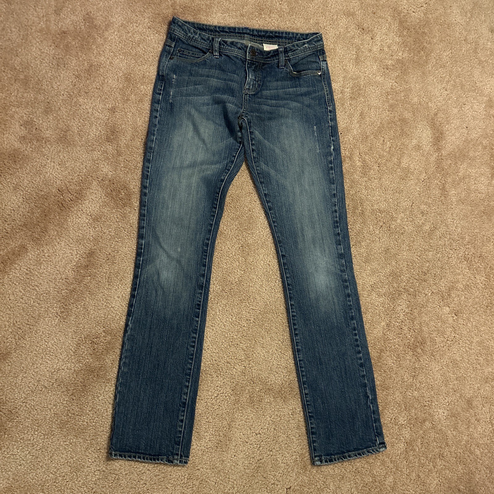 Women’s Junior Size 5 Volcom Stone Straight Denim Blue Jeans.  30x32