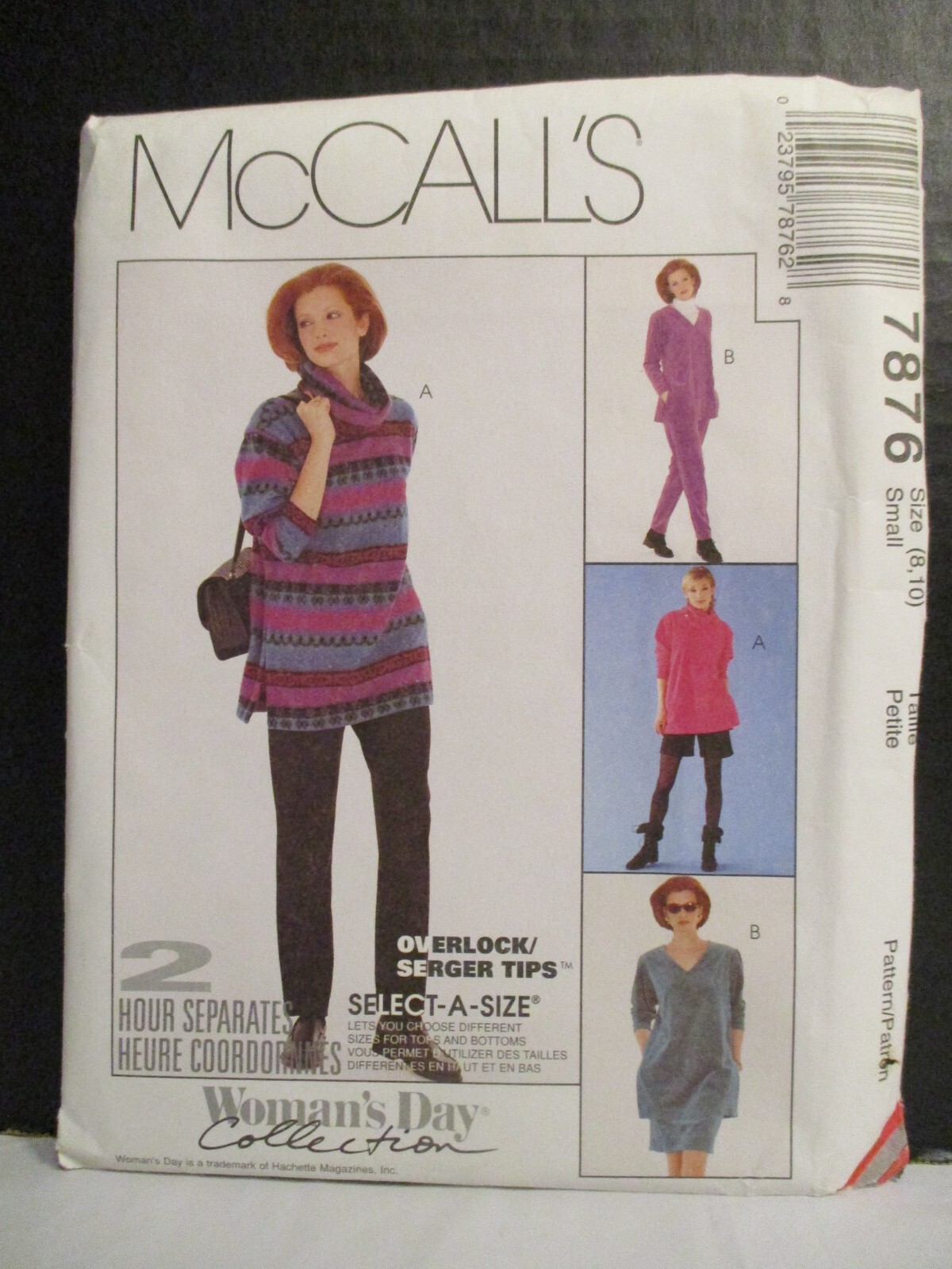 McCall's Pattern 7876 Misses Top pants Shorts Skirt Size Small (8-10 ...