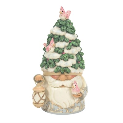 Jim Shore Heartwood Creek - Fir-ever Festive - Woodland Gnome Evergreen  6012682