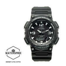 Casio Analog Digital Tough Solar Black Resin Band Watch AQS810W-1A AQ-S810W-1A