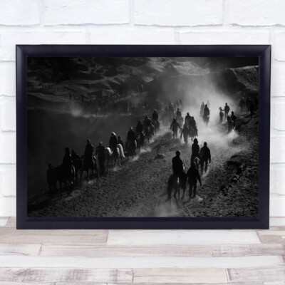 Reiter Reittier Bromo Wandbilddruck