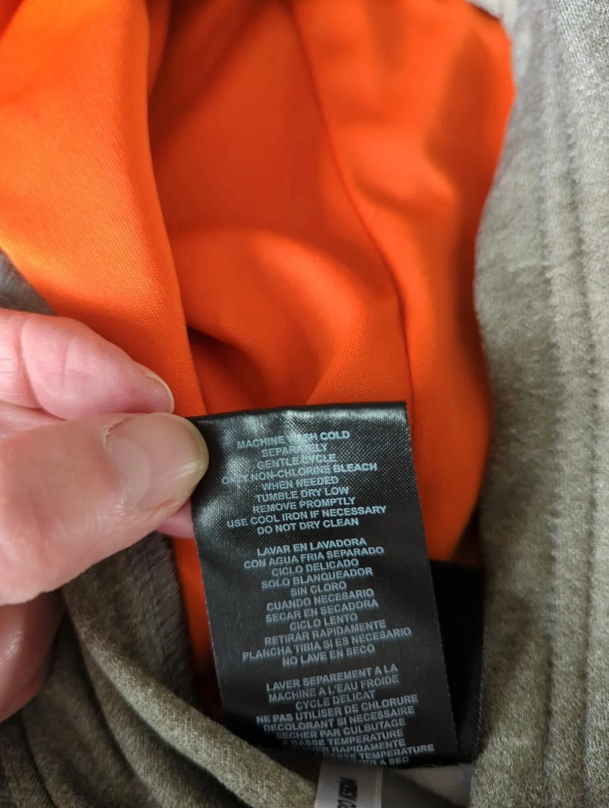 VETEMENTS Denver Broncos Pullover Felpa con Cappuccio Blu Grigio Arancione Gioventù L 14 16 NFL TEAM APPAREL