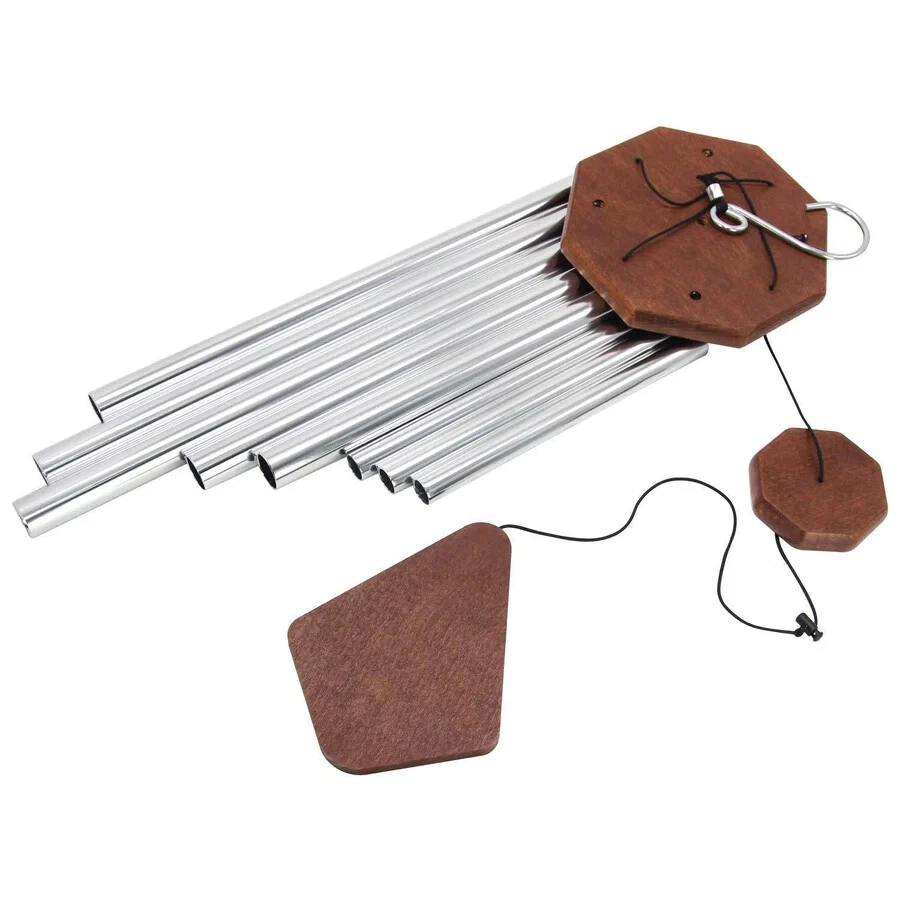 Campanas de viento grandes de 35 pulgadas bajo afinado tono profundo melodía calmante colgante al aire libre Foto 2 de 4