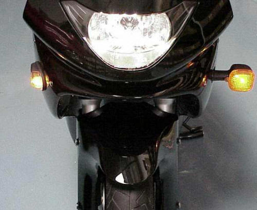 Yamaha FZR600 YZF600 FZR YZF 600 R3 R6 R1 Black/Clear FLUSH-MOUNT TURN SIGNALS