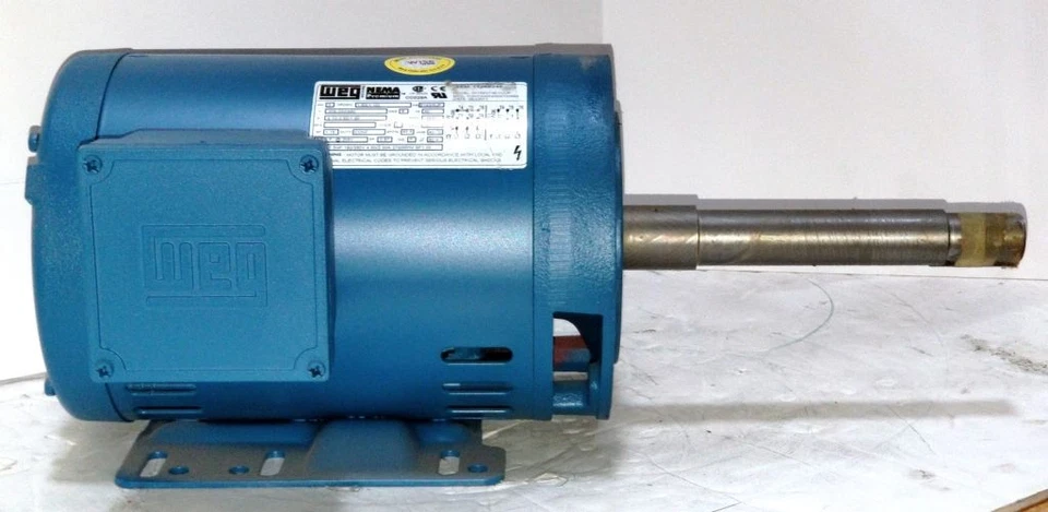 WEG 1.5 HP 3600 RPM ODP 208/230/460V 143JP FOOTED 3 PHASE MOTOR 00156OT3E143JP - Image 3 of 4