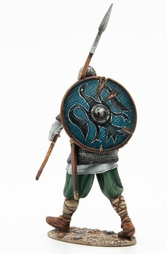 VIK024 Viking Walking with Spear First Legion Miniature Toy Soldier 1/30th Scale - Picture 3 of 6