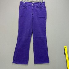 Vintage 70s Jeans Denim Big Bell Bottoms High Waist Sears JR Bazaar 28" W Purple