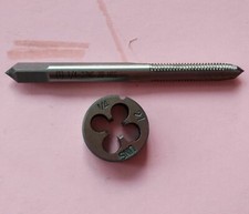 1set HSS 1/4-27 UNS right-hand Plug tap and die Thread Threading Tool