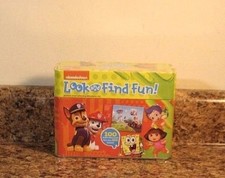 Nickelodeon Look and Find Fun Activity Tin Set Bubble Guppies Paw Patrol NEW