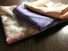 Mixed Bundle of vintage fabric remnants for Doll Making, Patchwork,craft Work 