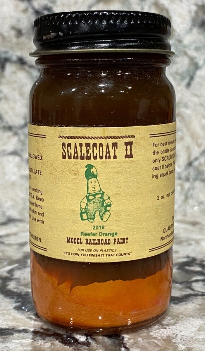 SCALECOAT II MODEL RAILROAD PAINT 2oz 2 OUNCE REEFER ORANGE 2016