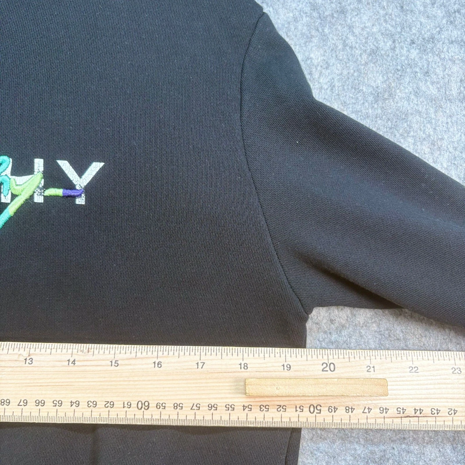 Givenchy Felpa con Cappuccio Uomo M Nero Arcobaleno Cotone Firmato Logo Pullover Scritto