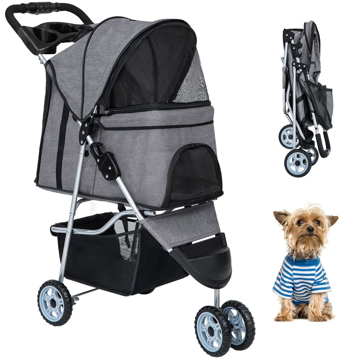 dog stroller large dogs Giantex Dog Stroller for Large Dogs