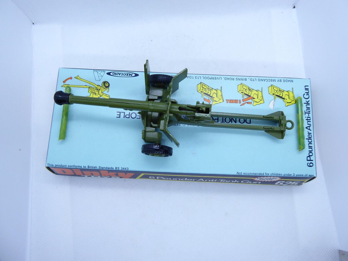 CANON 6 POUNDER Anti-Tank Gun - DINKY TOYS GB 625 - FR