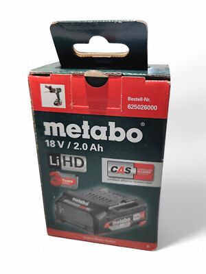 Metabo Akku 18 V 2,0 Ah Li-Power Ersatzakku Air Cooled CAS System
