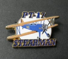 Boeing Stearman Model PT-17 Trainer Aircraft Lapel Pin Badge 1.5 inches