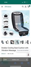 Snailax Cooling Seat Cushion with Vibration Massage