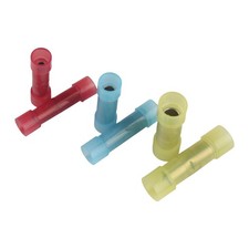 150Pcs Nylon Insulated Butt Splice Connectors Copper Wire Crimp Terminals