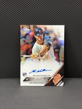 2016 Topps Chrome Mac Williamson Base RC Auto #RA-MW Giants