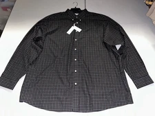 NWT's Roundtree & Yorke Gold Label Non-Iron Black Shirt 3XT 3XLT Tall