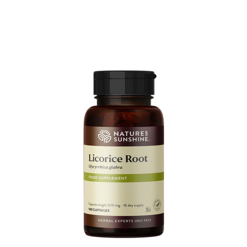 Nature's Sunshine Licorice Root Herbal Capsules | 100 Capsules