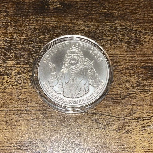 2016 1 OZ Vote Hitlery BU Oligarchy Series Silver Shield Collector Round RARE