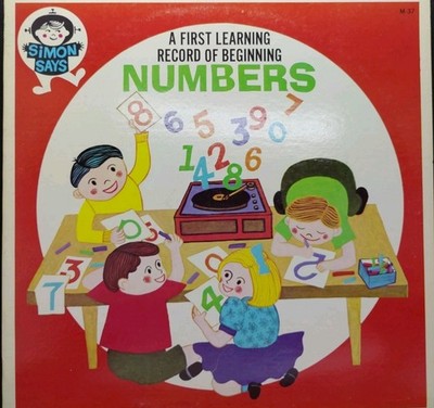 Simon Says A First Learning Record Of Beginning Numbers VG+ Vinyl LP