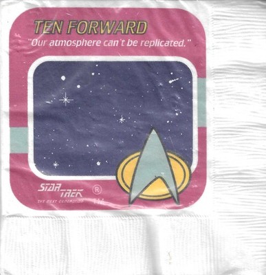 Star Trek TNG Party Express Ten Forward Napkins 16 Ct- New in Package
