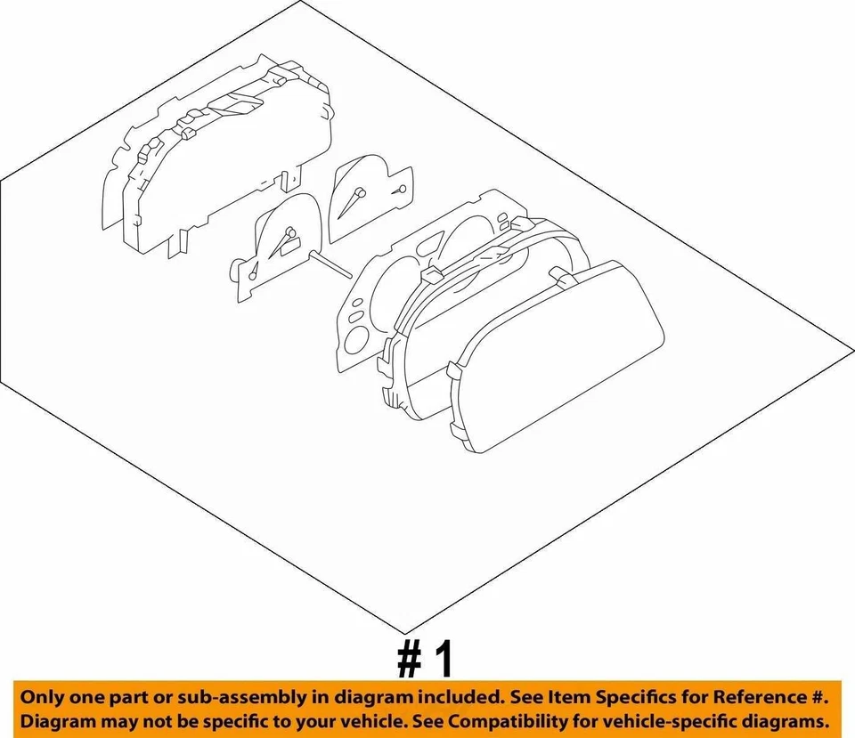 Velocímetro Cluster MPH compatible con 02 FORESTER 872354 Foto 4 de 4