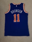 Autographed Nike Jalen Brunson #11 Knicks Basketball Jersey Blue Size 48
